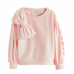 NWT Ted Baker Baby Girls Pink Sweatshirt with Oversized Bow size 18-24 months